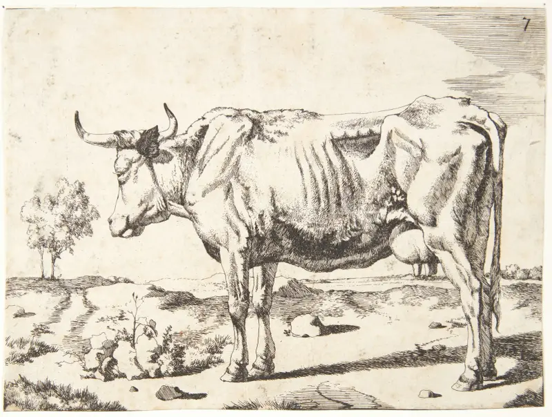 Stehende Kuh von Marcus de Bye