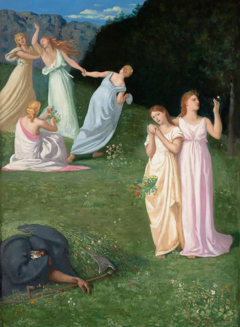 Death and The Maidens av Pierre Puvis de Chavannes