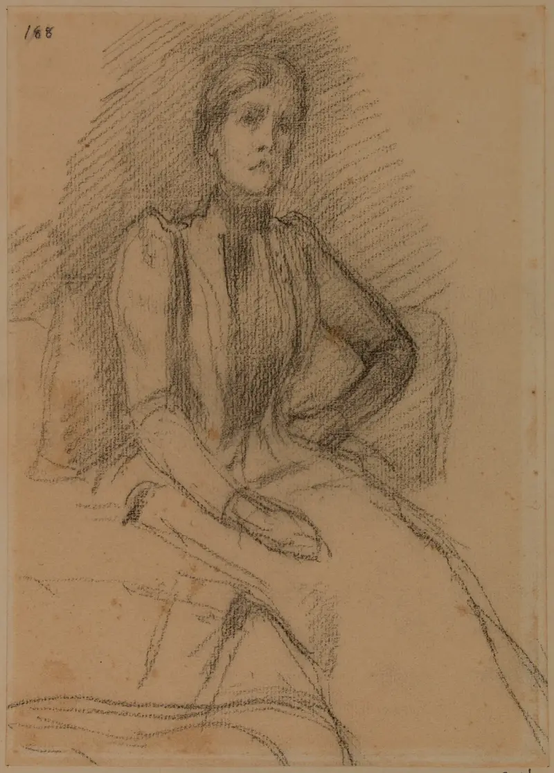 Sittande kvinna av Pierre Puvis de Chavannes