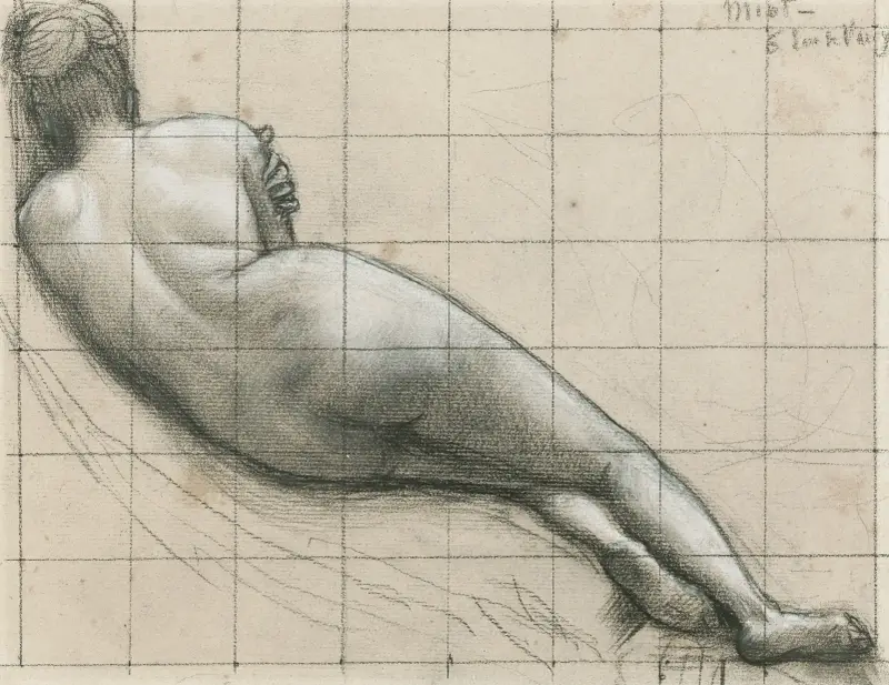 Liegende Frau, 1867 von Pierre Puvis de Chavannes