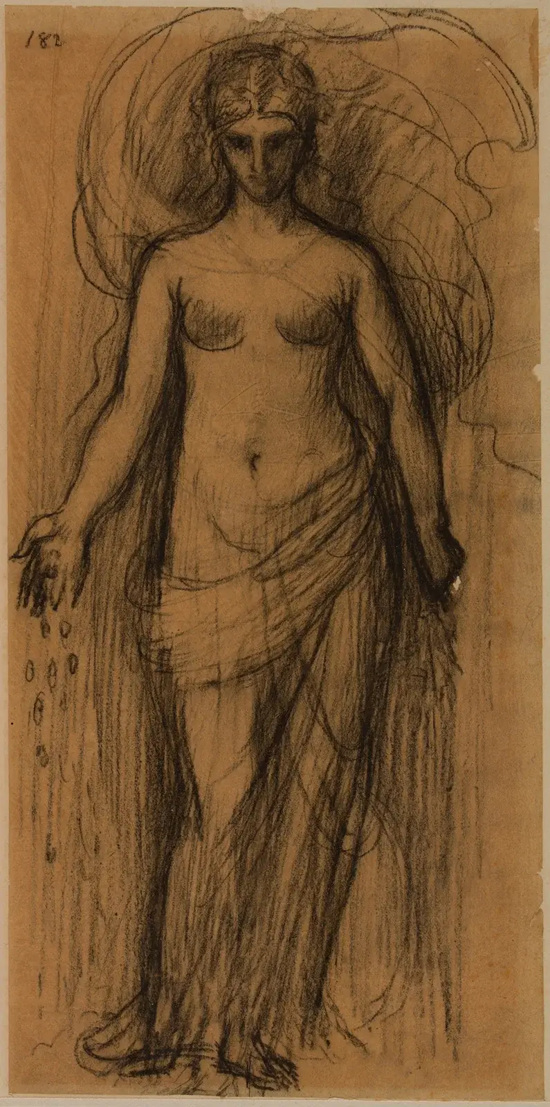 Stående kvinna av Pierre Puvis de Chavannes
