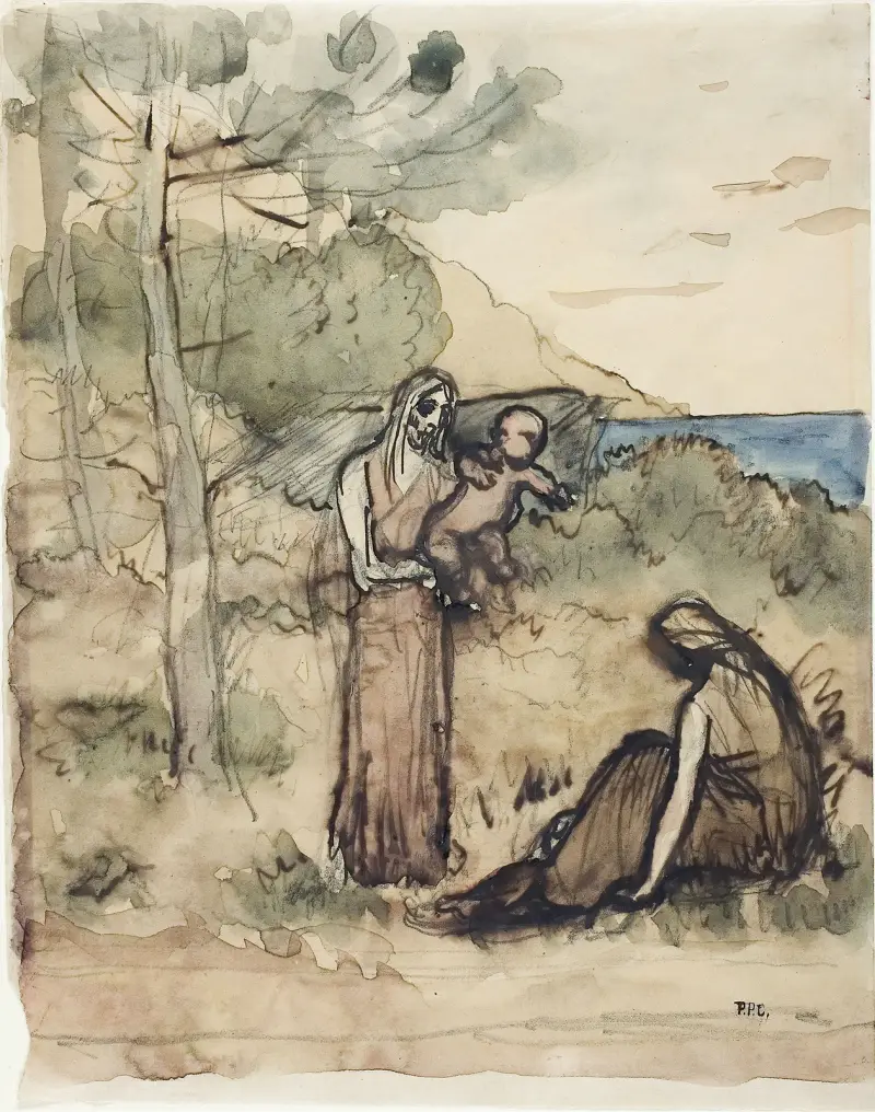 Fisherman’s Family av Pierre Puvis de Chavannes