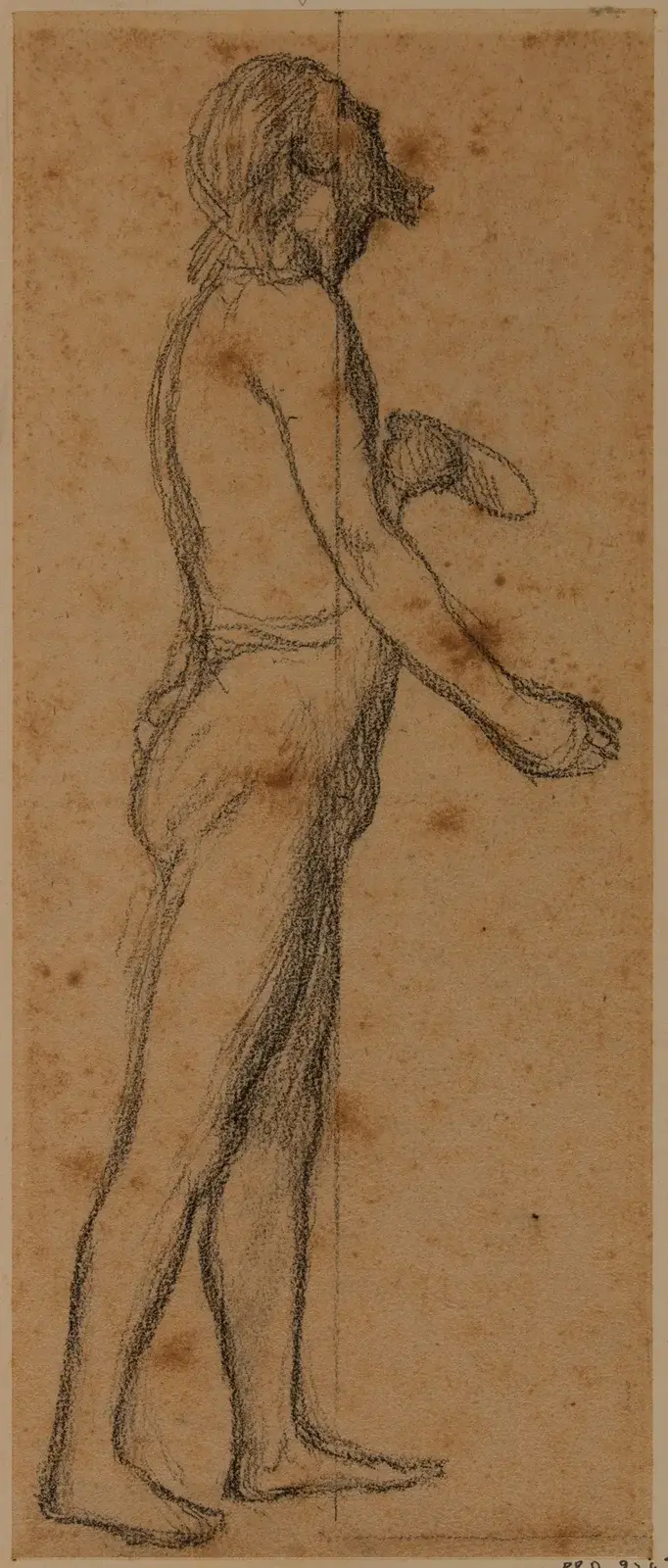 Stående man, i profil åt höger av Pierre Puvis de Chavannes
