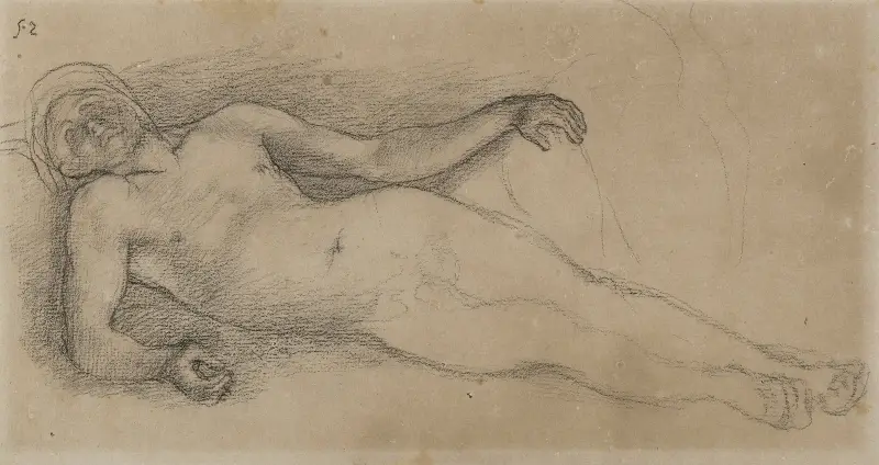 Liggande man av Pierre Puvis de Chavannes