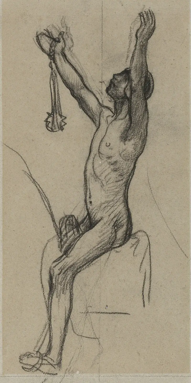 Sitzender Mann, 1870 von Pierre Puvis de Chavannes