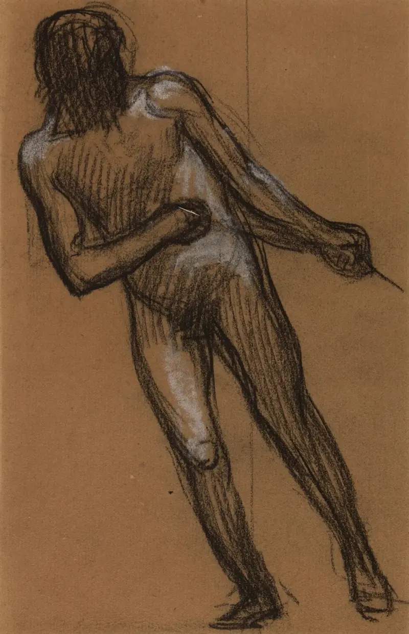 Man sedd framifrån av Pierre Puvis de Chavannes