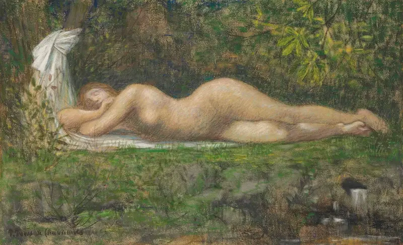 Källan av Pierre Puvis de Chavannes