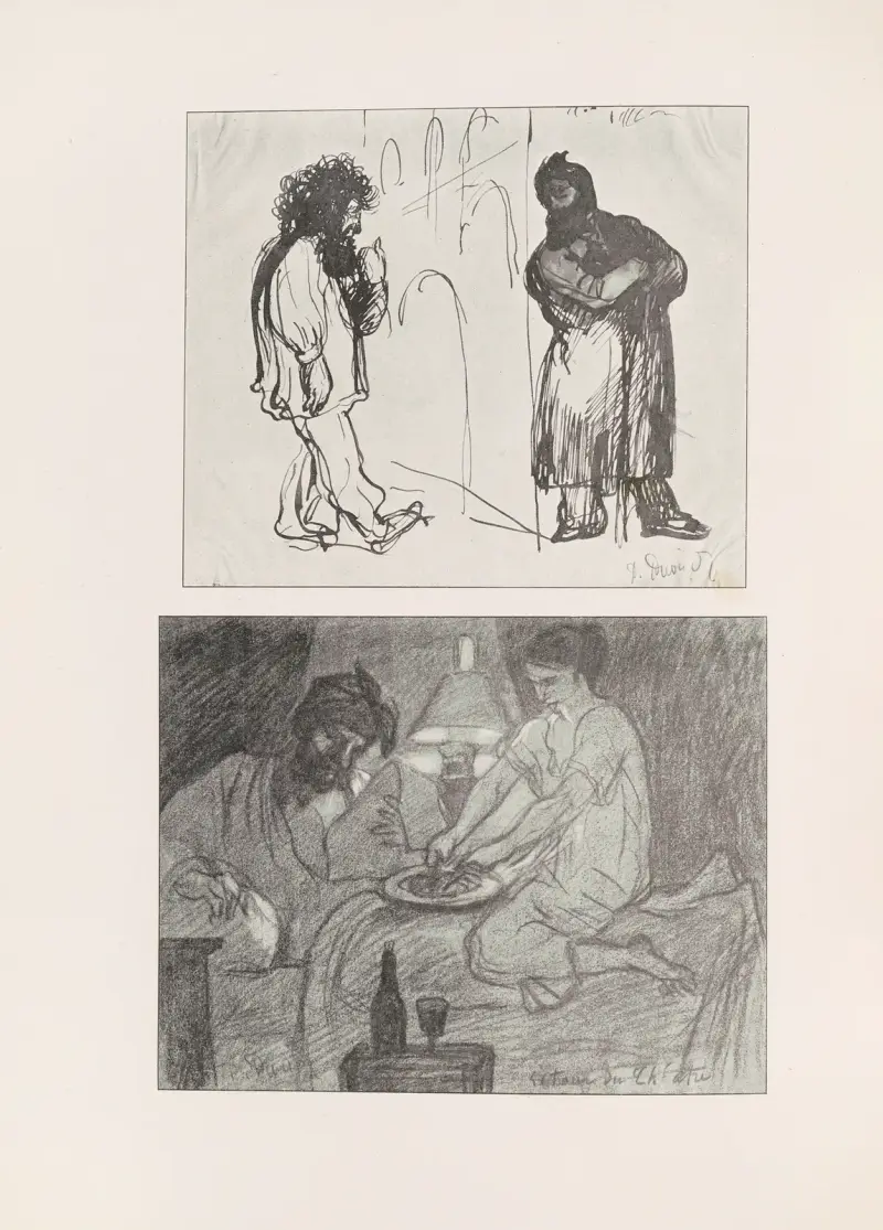 Puvis de Chavannes karikatyrer, pl. 01 av Pierre Puvis de Chavannes
