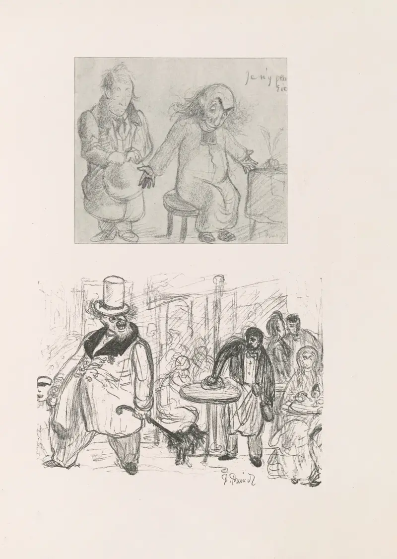 Karikatyren av Puvis de Chavannes, blad 04 av Pierre Puvis de Chavannes