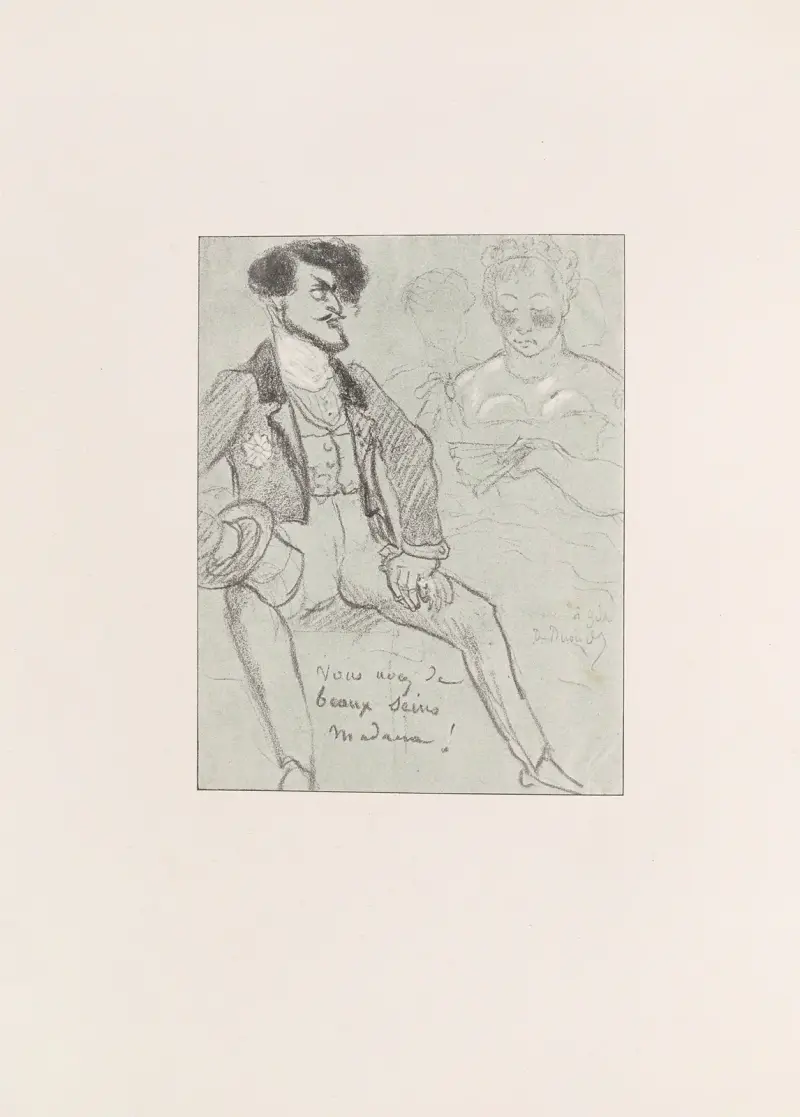 Karikatyrer av Puvis de Chavannes, plansch 09 av Pierre Puvis de Chavannes