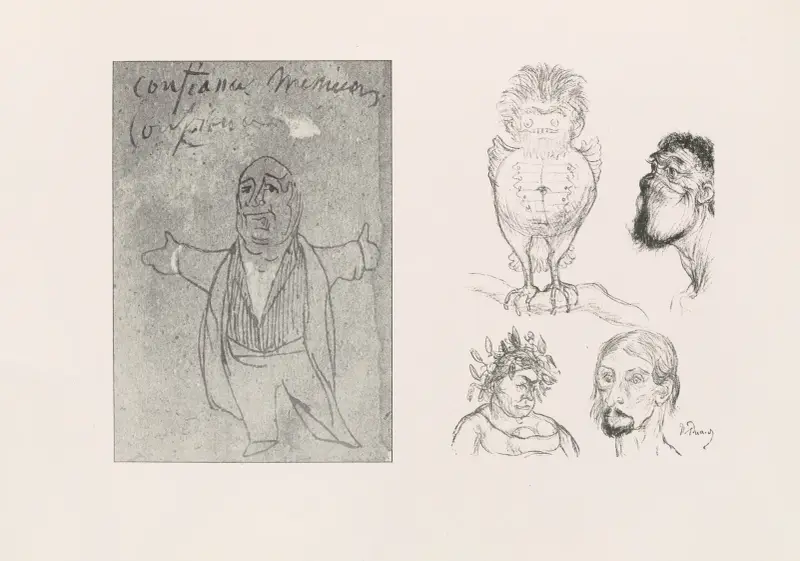 Les caricatures de Puvis de Chavannes Pl.10 av Pierre Puvis de Chavannes