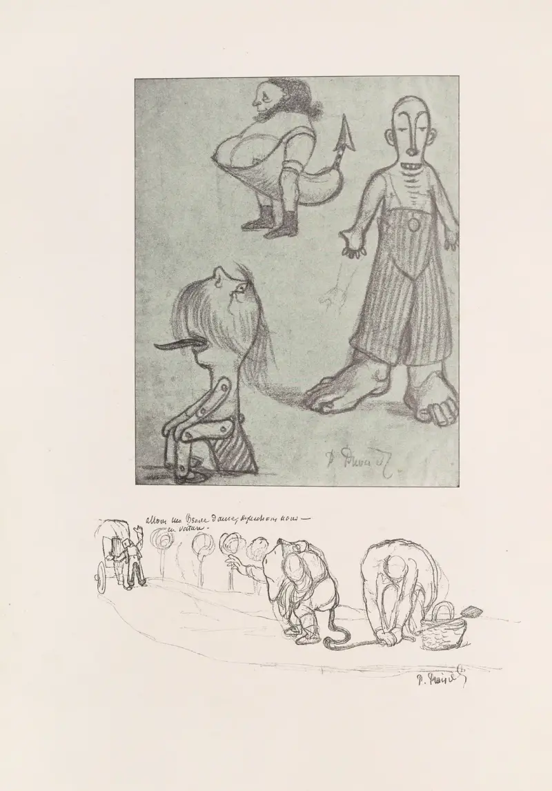 Les caricatures de Puvis de Chavannes Pl.11 av Pierre Puvis de Chavannes