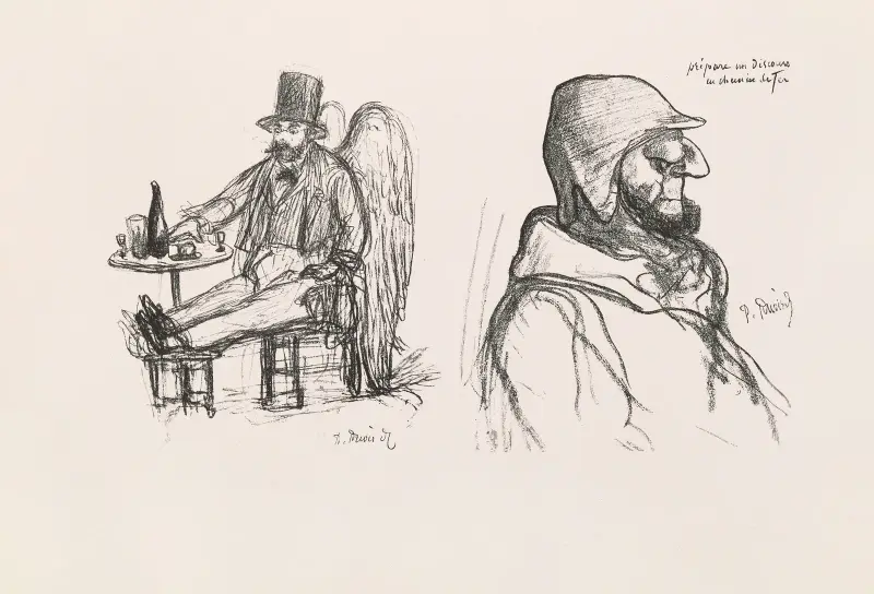 Karikatyren av Puvis de Chavannes, pl. 14 av Pierre Puvis de Chavannes