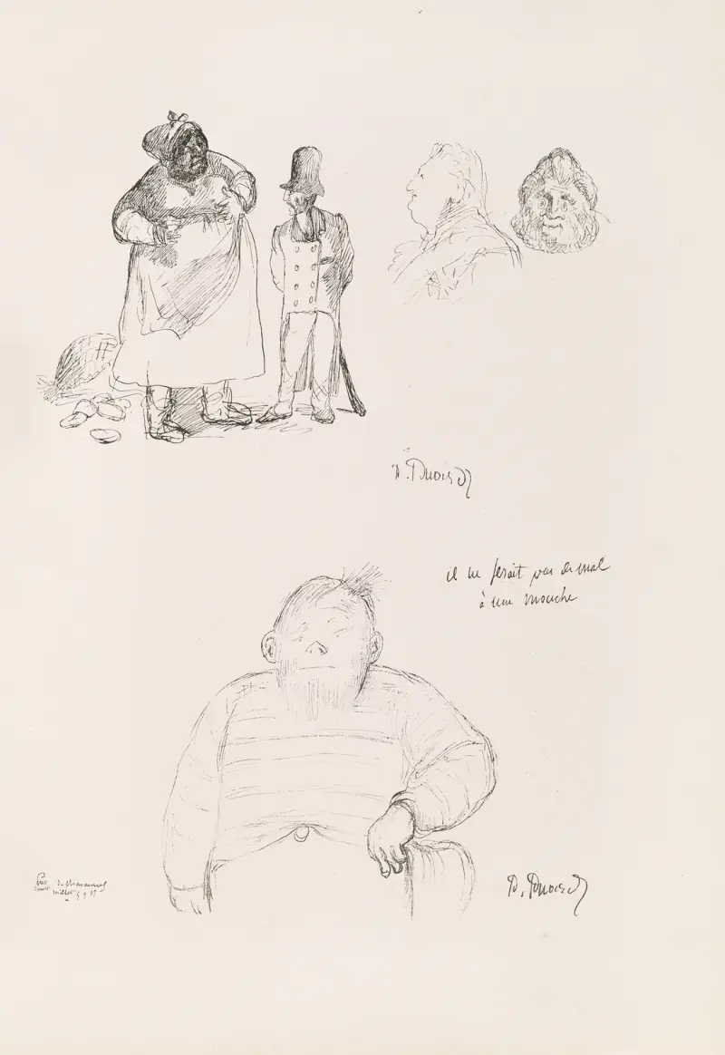 Les caricatures de Puvis de Chavannes Pl.18 av Pierre Puvis de Chavannes