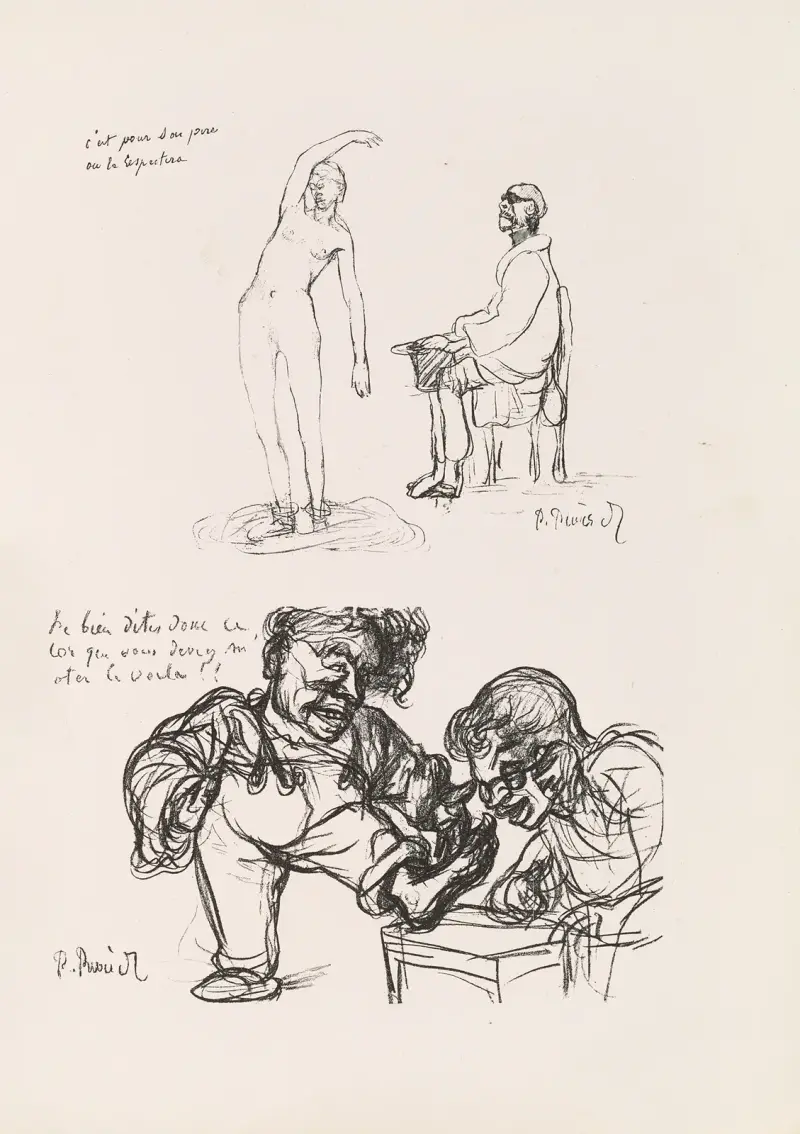 Puvis de Chavannes karikatyrer, pl. 22 av Pierre Puvis de Chavannes