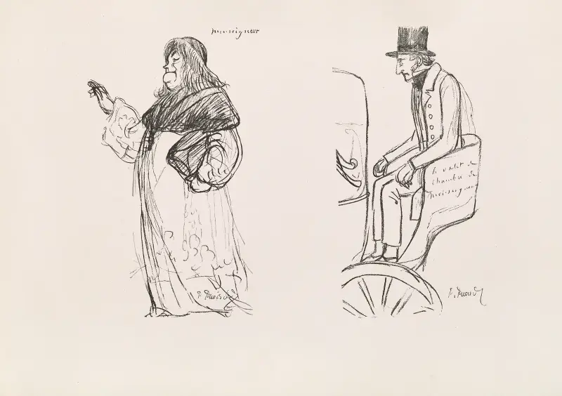 Les caricatures de Puvis de Chavannes Pl.24 av Pierre Puvis de Chavannes