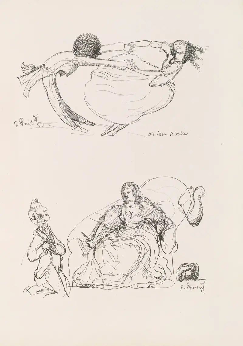 Les caricatures de Puvis de Chavannes Pl.26 av Pierre Puvis de Chavannes