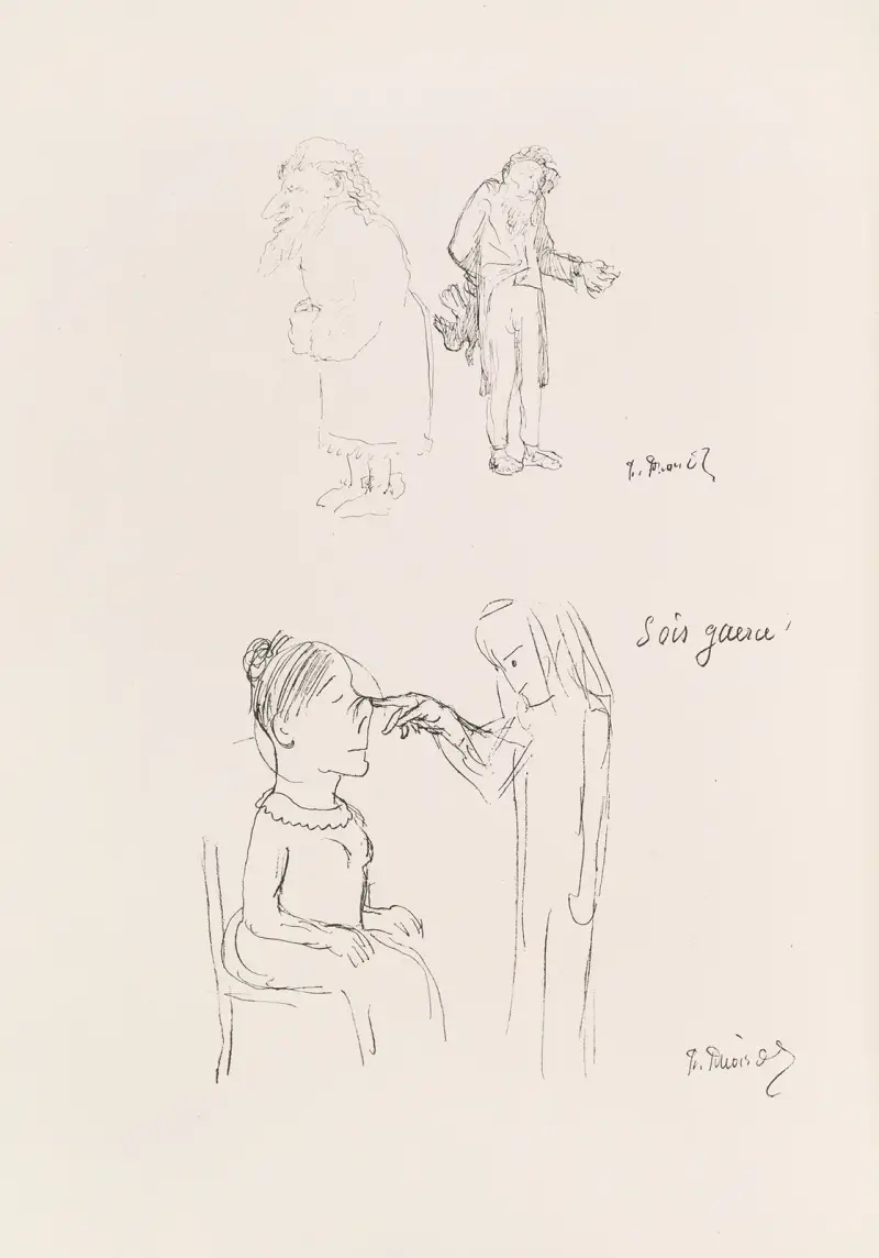 Karikatyrer av Puvis de Chavannes, pl. 27 av Pierre Puvis de Chavannes