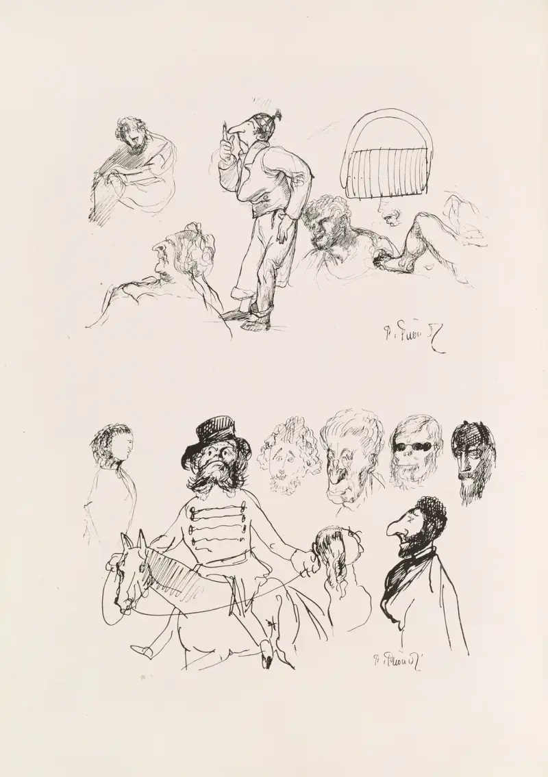 Puvis de Chavannes karikatyrer, pl. 29 av Pierre Puvis de Chavannes