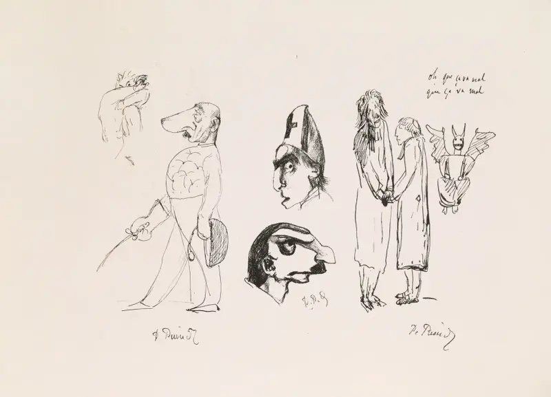 Les caricatures de Puvis de Chavannes Pl.31 av Pierre Puvis de Chavannes