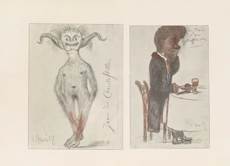 Les caricatures de Puvis de Chavannes Pl.33 av Pierre Puvis de Chavannes