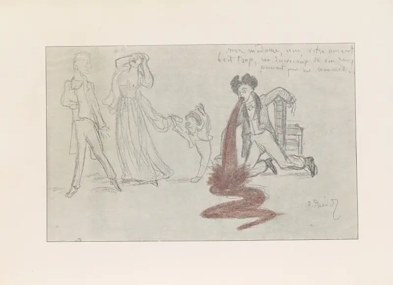 Les caricatures de Puvis de Chavannes Pl.37 av Pierre Puvis de Chavannes