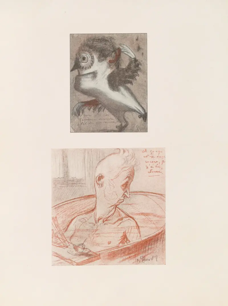 Puvis de Chavannes karikatyrer, pl. 40 av Pierre Puvis de Chavannes
