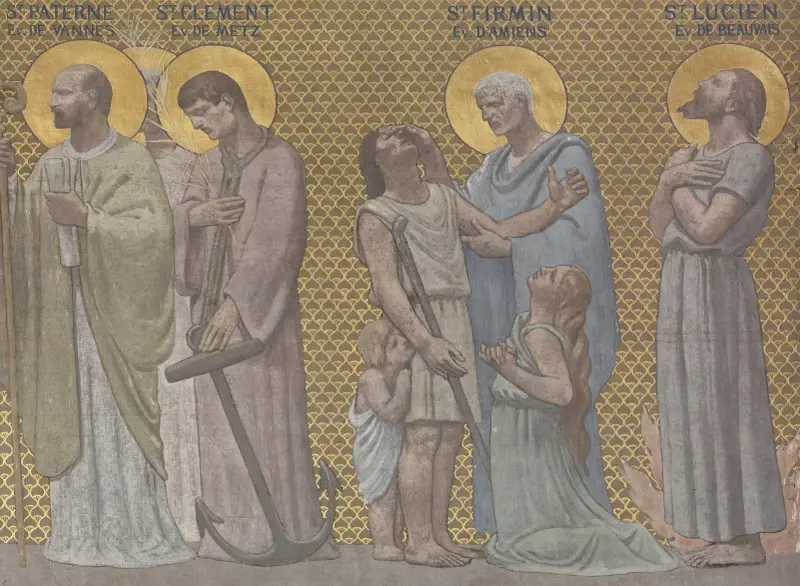 Prozession der heiligen Märtyrer 2 von Pierre Puvis de Chavannes