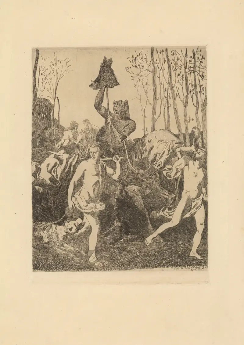Rückkehr von der Jagd von Pierre Puvis de Chavannes