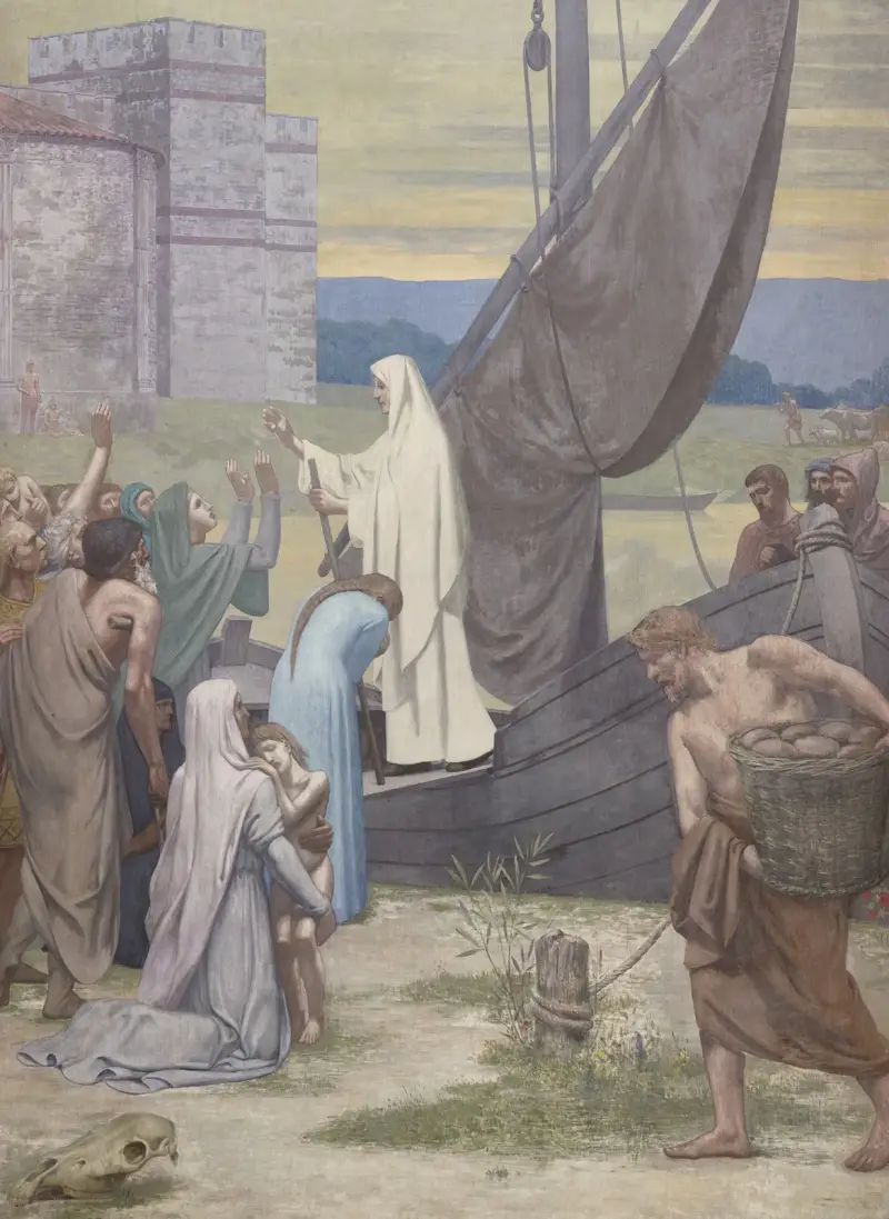 Die heilige Genoveva versorgt das belagerte Paris, 1889 – Nr. 1 von Pierre Puvis de Chavannes