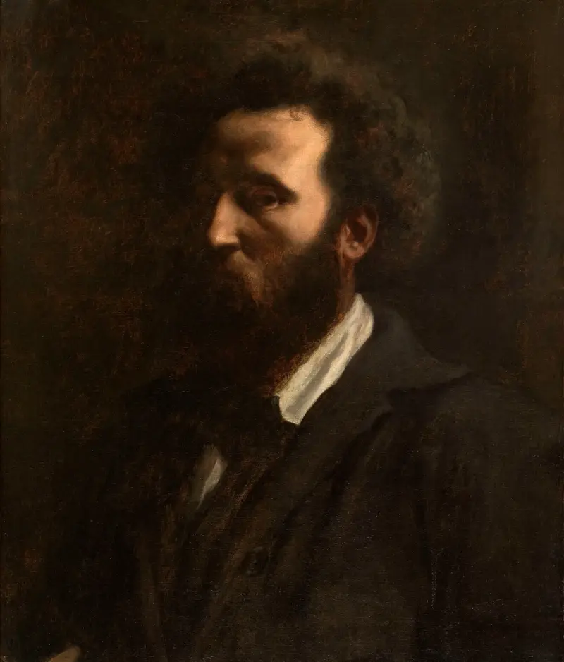 Självporträtt av Pierre Puvis de Chavannes