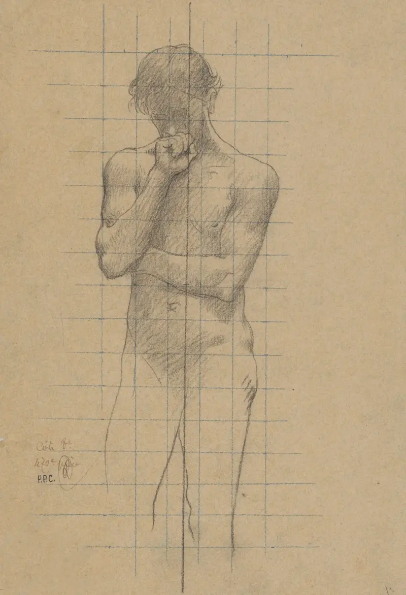 Studie för Geometri i 'Sorbonne' av Pierre Puvis de Chavannes
