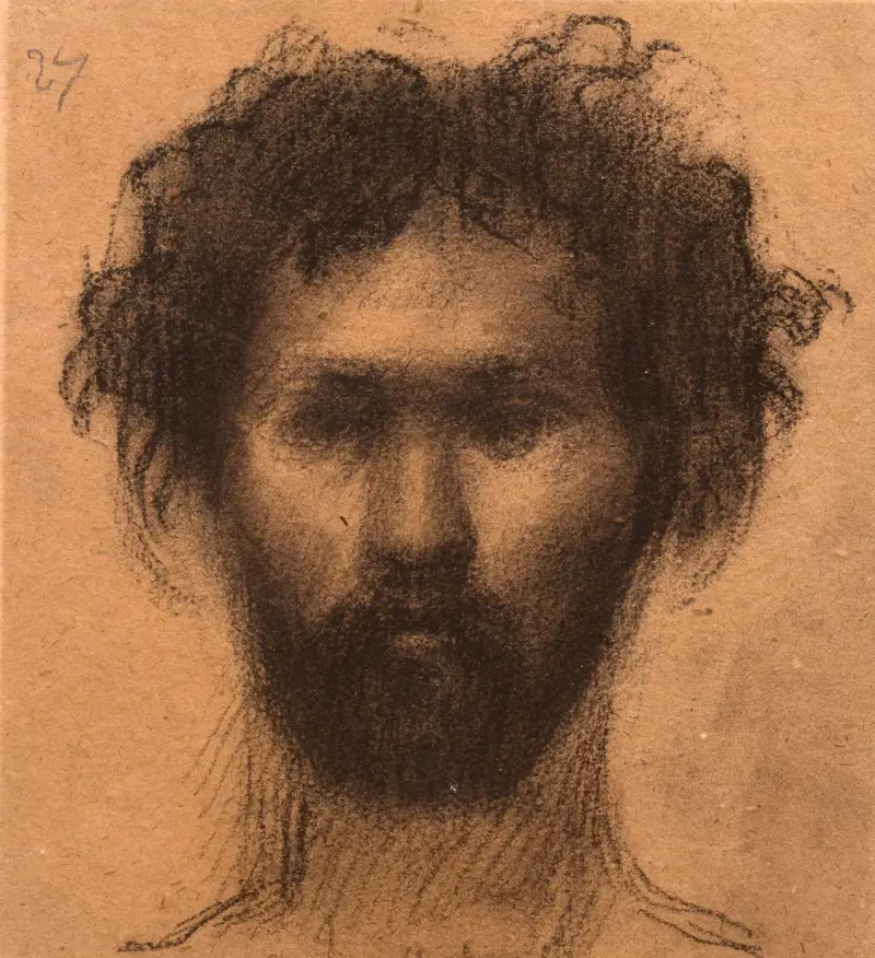 Manshuvud av Pierre Puvis de Chavannes
