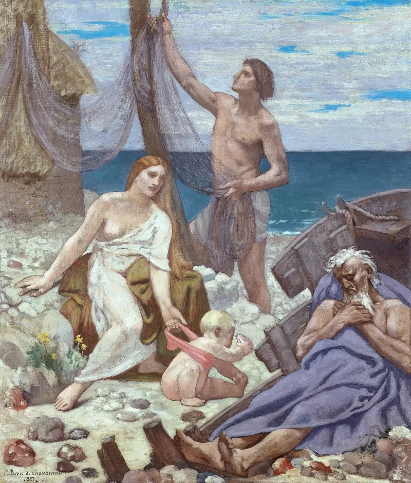The Fisherman’s Family av Pierre Puvis de Chavannes