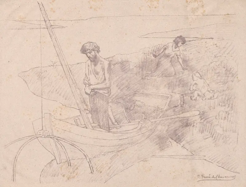 Den fattige fiskaren av Pierre Puvis de Chavannes