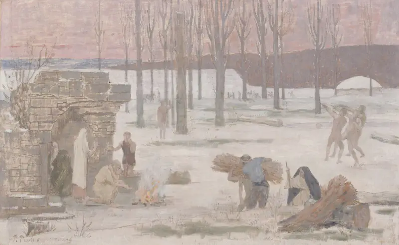 Vinter av Pierre Puvis de Chavannes
