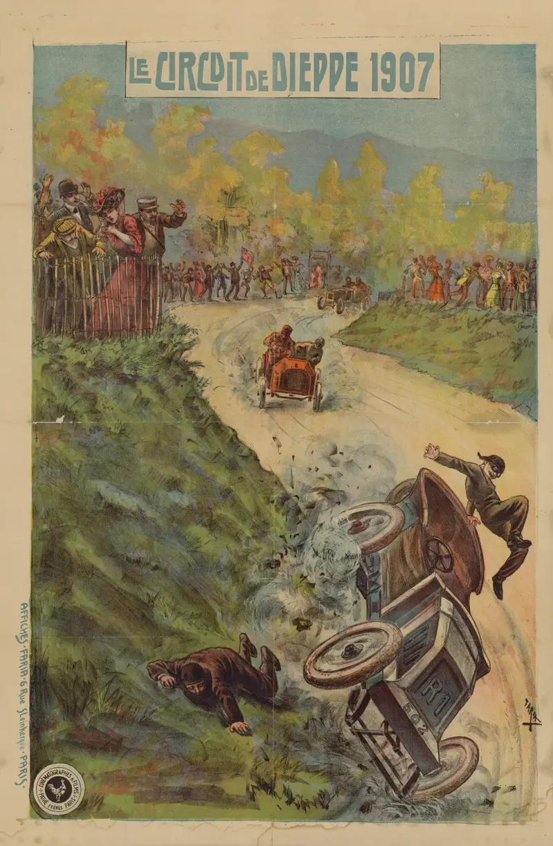 Le circuit de Dieppe 1907 av Cândido de Faria