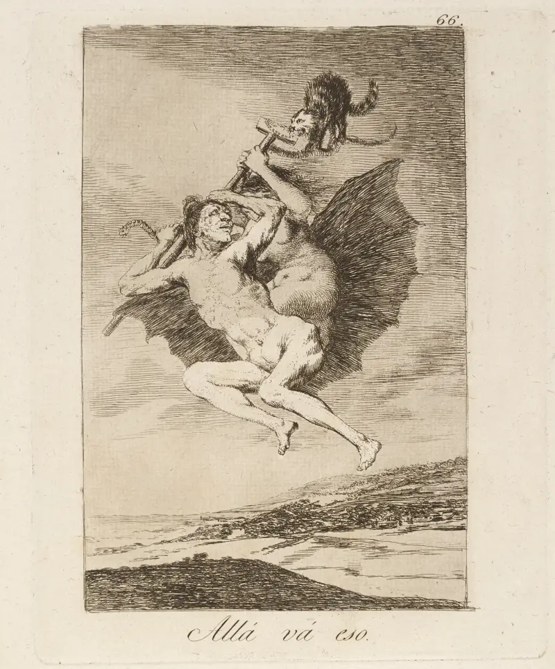 Tam jede. (Allá vá eso.), Francisco de Goya