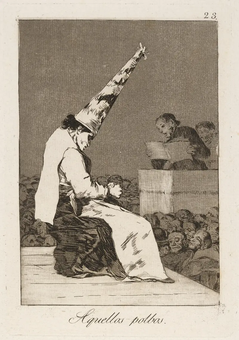 Aquellos polbos. (Jene Staubkörnchen.) von Francisco de Goya