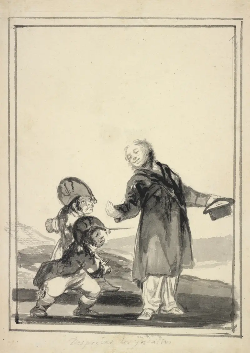 Contemptuous of the Insults av Francisco de Goya