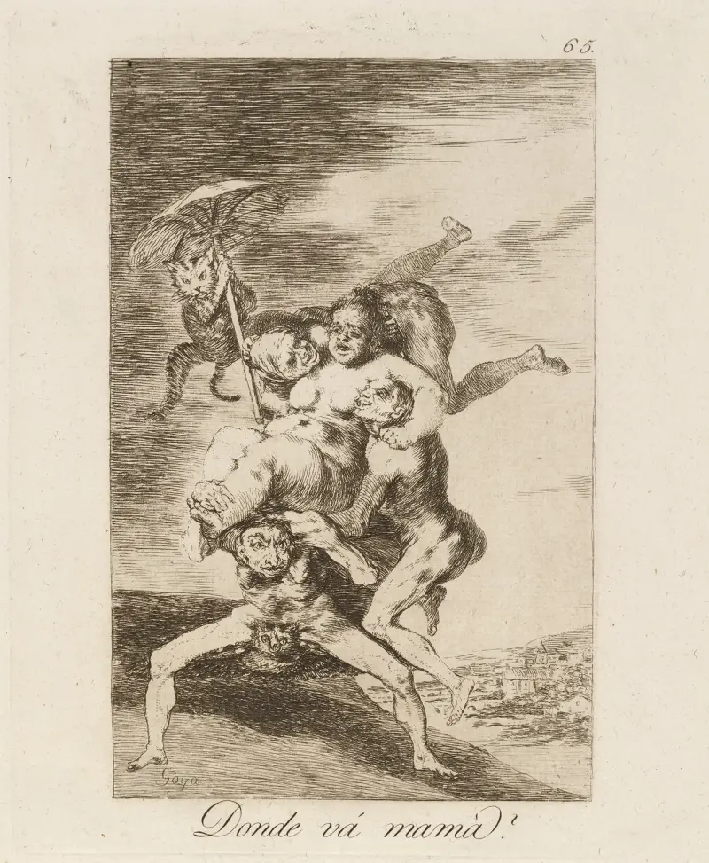 Donde vá mamá (Kam jde matka?), Francisco de Goya
