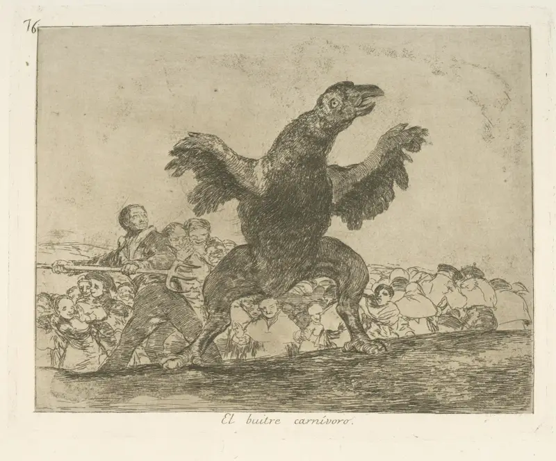 Der fleischfressende Geier von Francisco de Goya