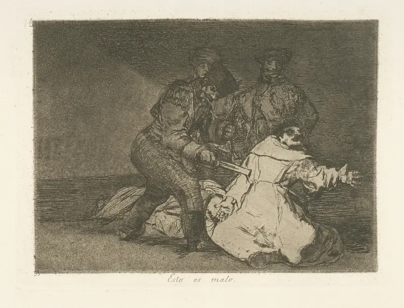 Das ist schlecht von Francisco de Goya