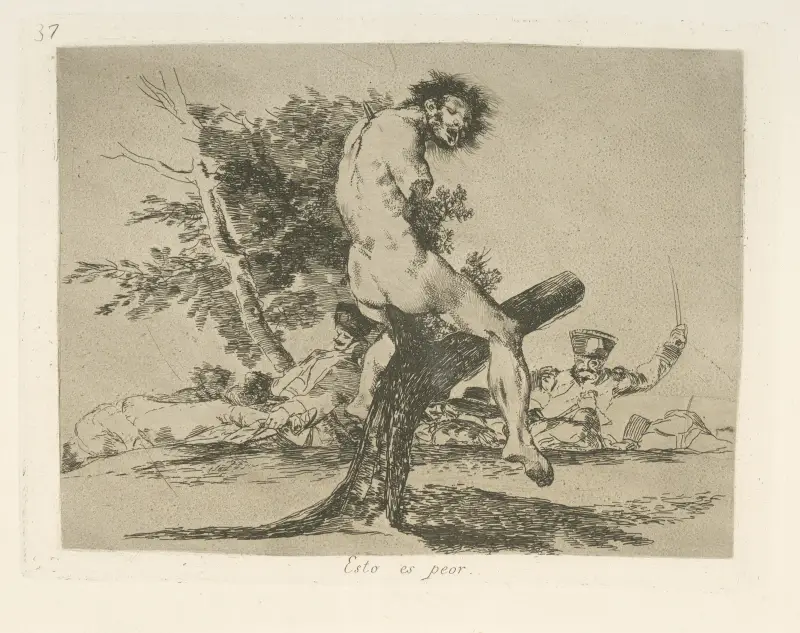 Esto es peor von Francisco de Goya