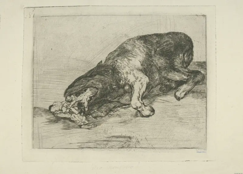 Fiero monstruo von Francisco de Goya