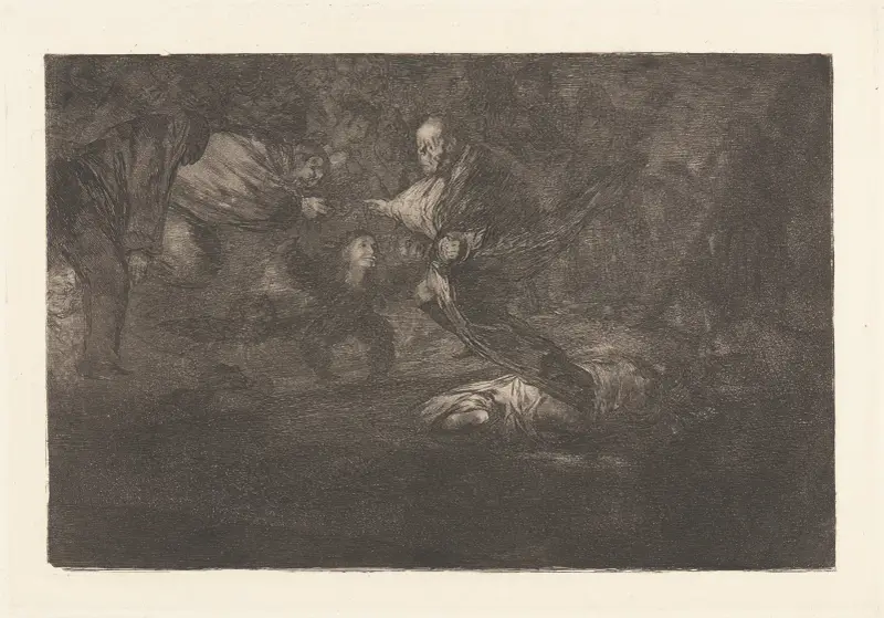 God Creates Them and They Join up Together (Dios los Cria y Ellos Se Juntan) av Francisco de Goya