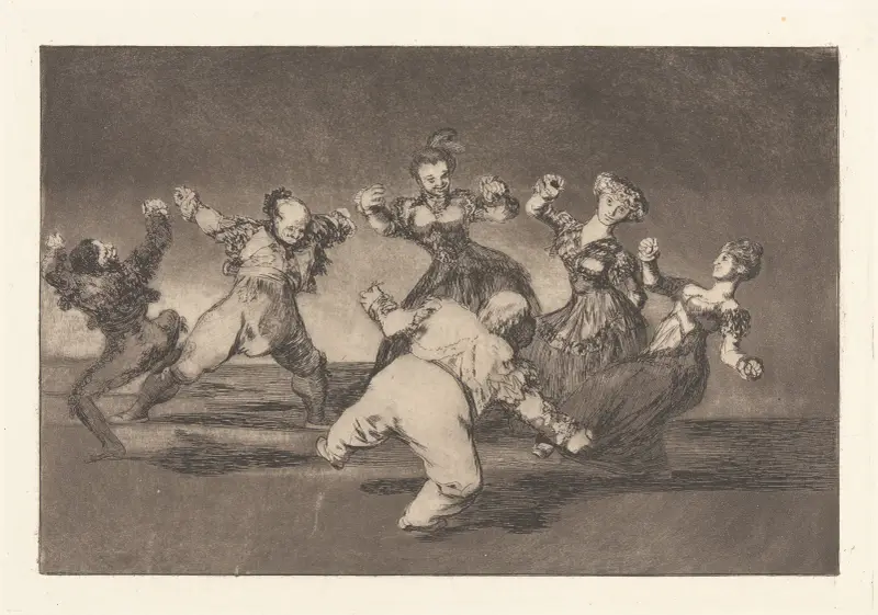 If Marion Will Dance, then She Will Have to Take the Consequences (Si Marina Bayló, Tome lo Que Halló) av Francisco de Goya