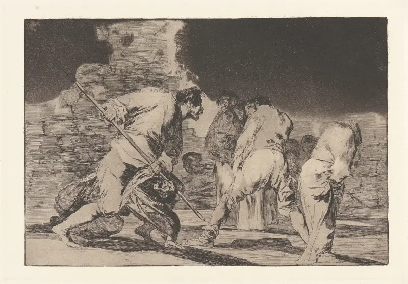 It Is Amazing-And We Were Made by God [Furious Folly] (Hizonos Dios y Maravillamos Nos [Disparate Furioso]) av Francisco de Goya