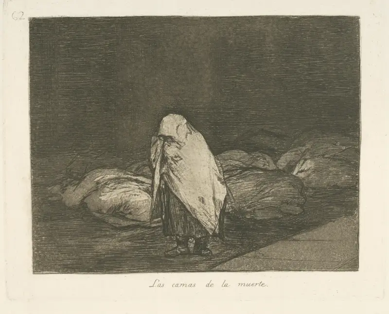 Las camas de la muerte av Francisco de Goya