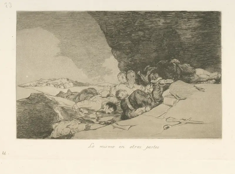 Lo mismo en otras partes av Francisco de Goya